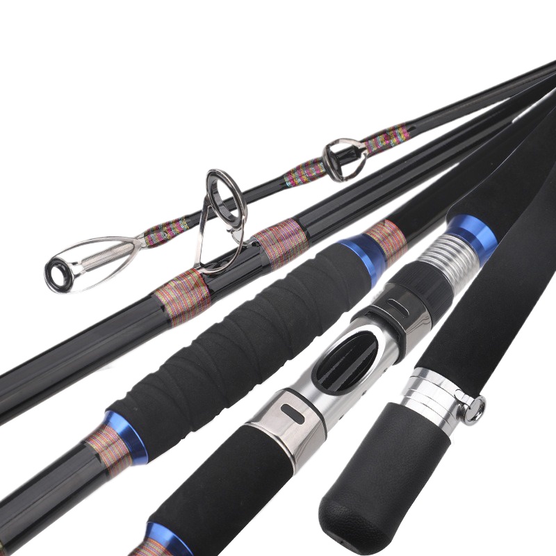 Fishing Rod Surf - قصبة صيد كربونية ثلاثية القطع للصيد