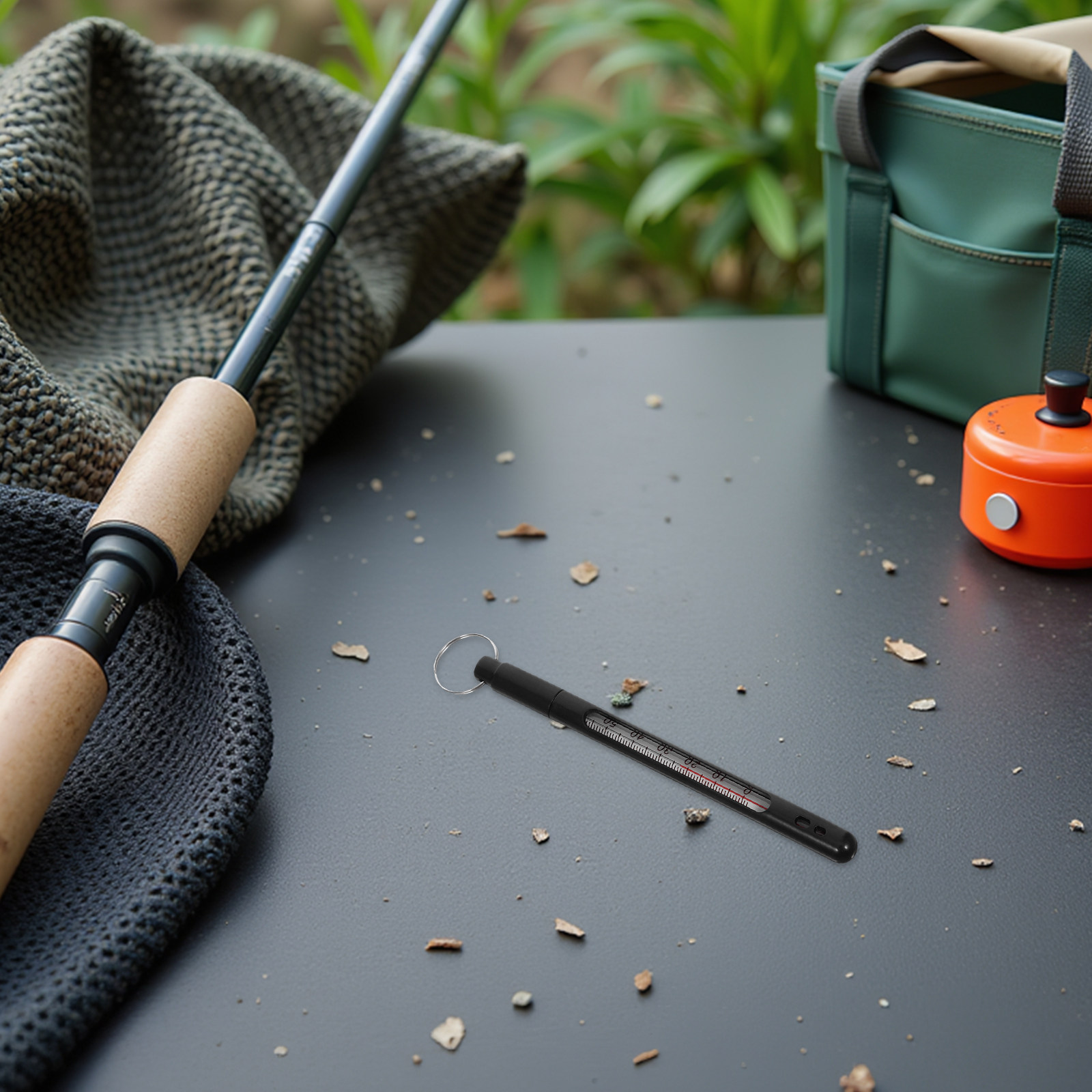 Fishing Rod Fly - مقياس حرارة ماء الصيد مصنوع من