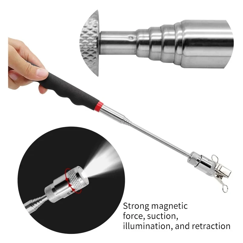 قلم مغناطيسي تلسكوبي قابل للتم - مراجعة Fishing Rod Telescopic وسعره